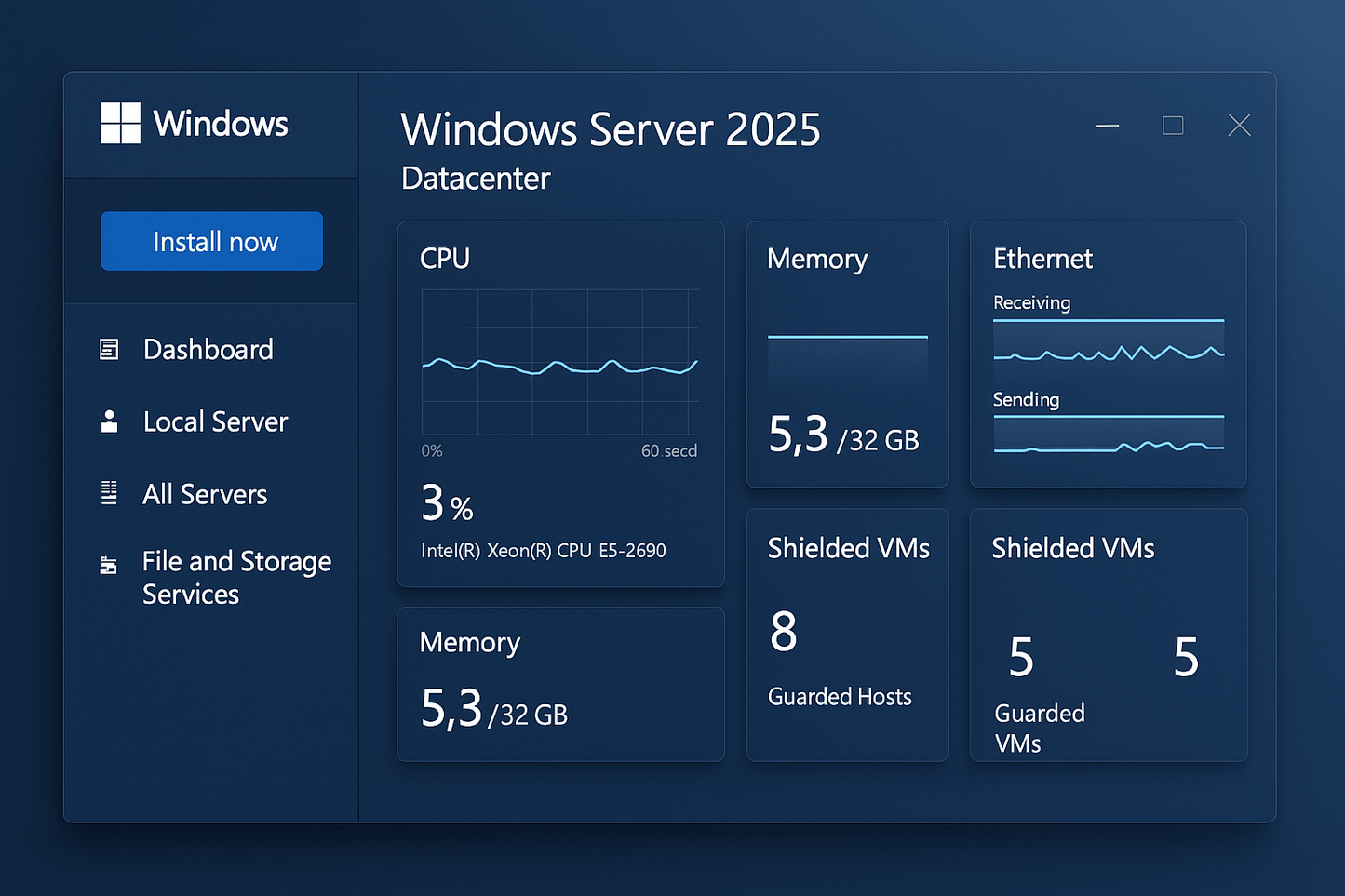Windows Server 2025 Interface Screenshot