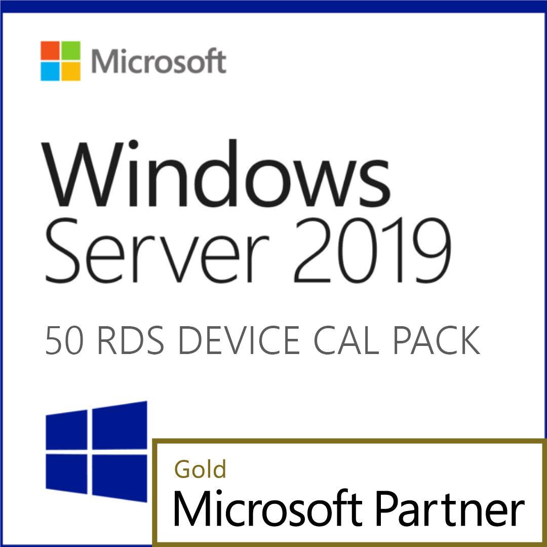 Microsoft Windows Server 2019 Remote Desktop - 50 Device CALs Elite Pricing - Trustedtechteamg