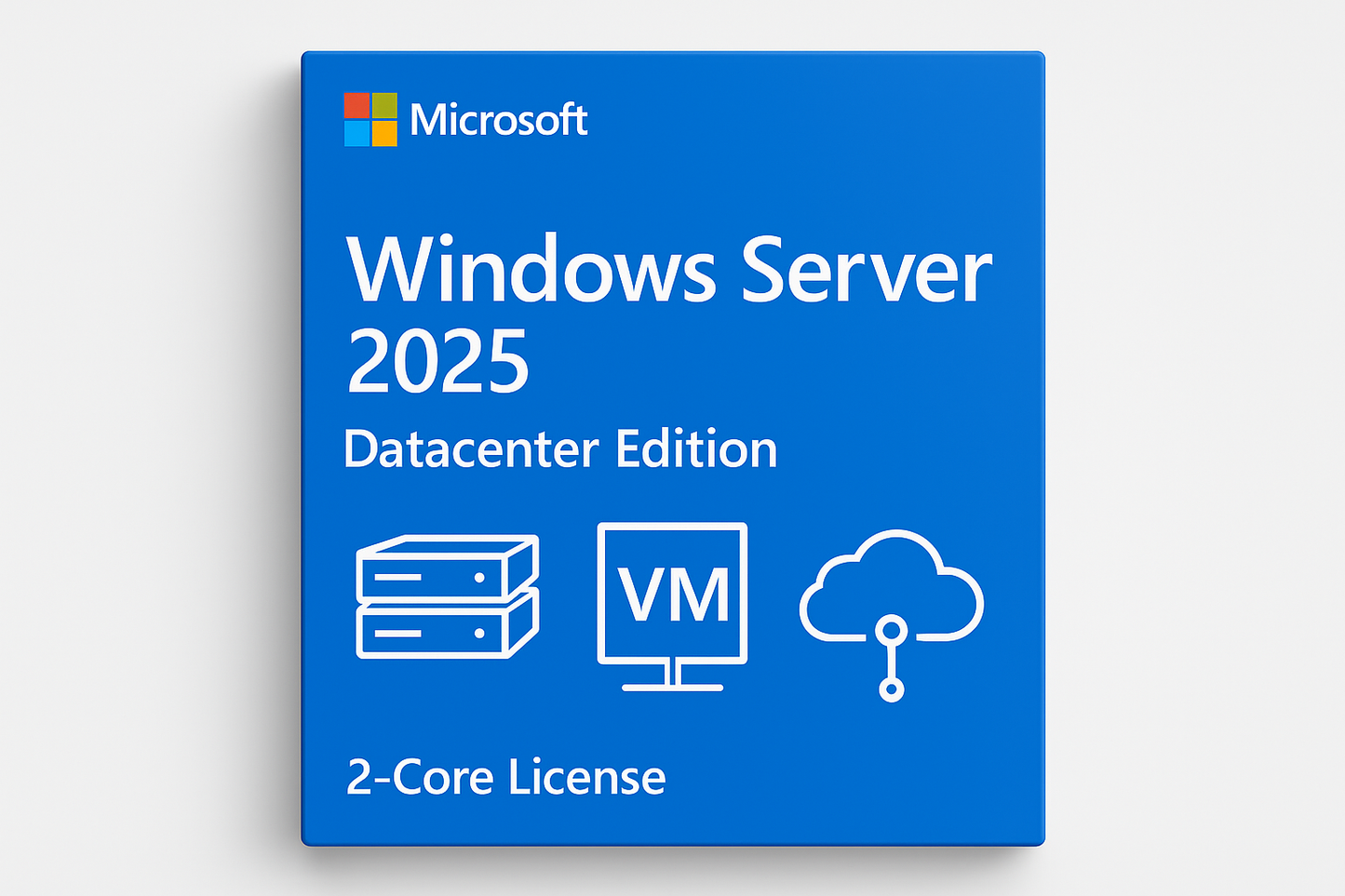 Windows Server 2025 Datacenter 2-Core License