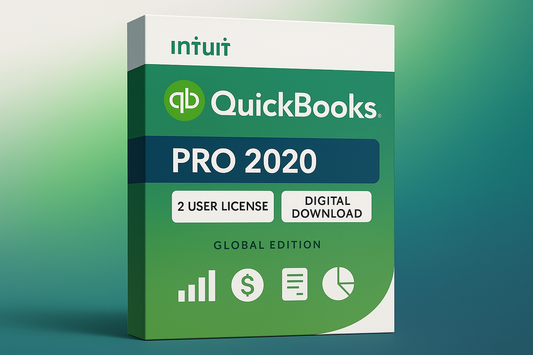 Intuit QuickBooks PRO  2020 - 2 User Activation Key I Digital Download I  global edition
