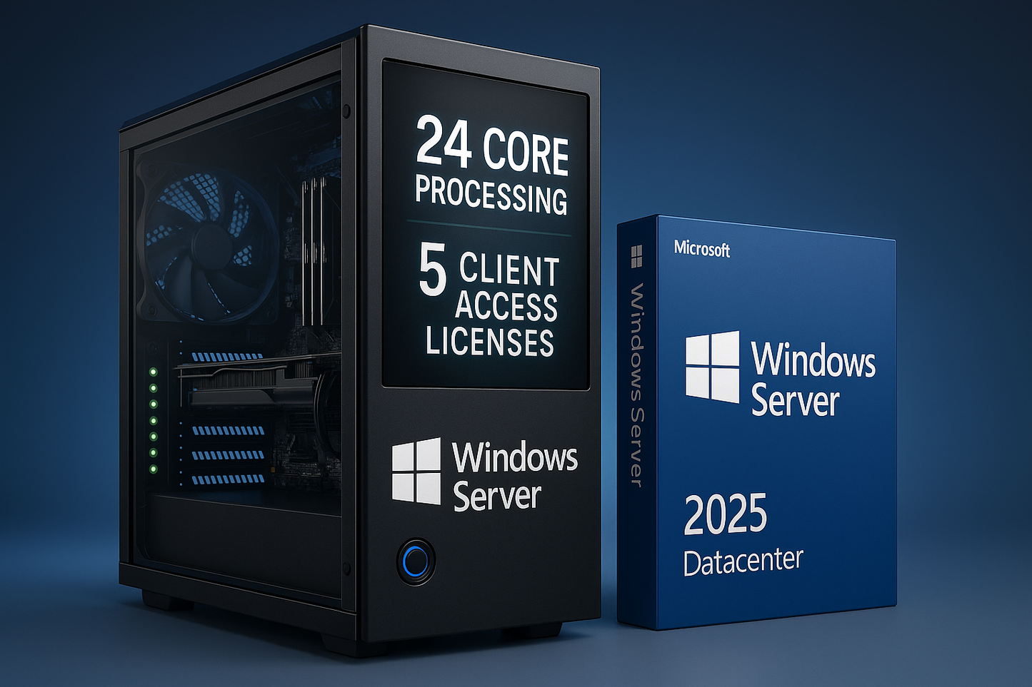 Microsoft Windows Server 2025 Datacenter 24 Core + 5 CAL