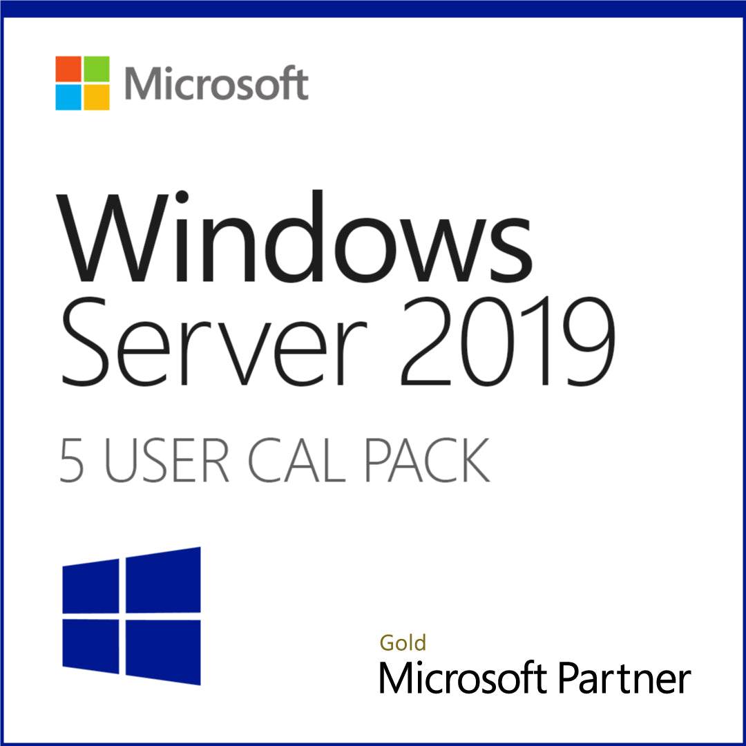 Microsoft Windows Server 2019 - 5 User Client Access License (CAL) - Trustedtechteamg